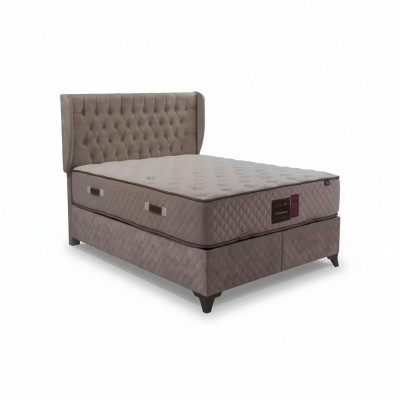 Chesterfield Bed for Bedroom Textile 180x200cm incl. Mattress