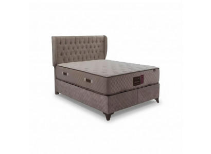 Chesterfield Bed for Bedroom Textile 180x200cm incl. Mattress