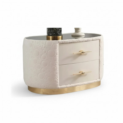 Modern bedside table, side table, white design, nightstand, night console, furniture, new.