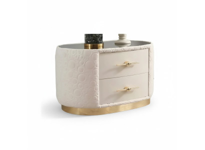 Modern bedside table, side table, white design, nightstand, night console, furniture, new.