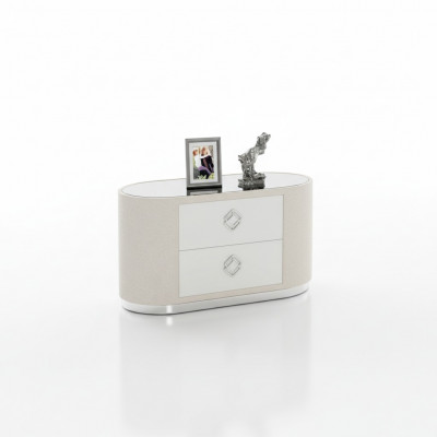 Modern nightstand side table white design night chest night console furniture new