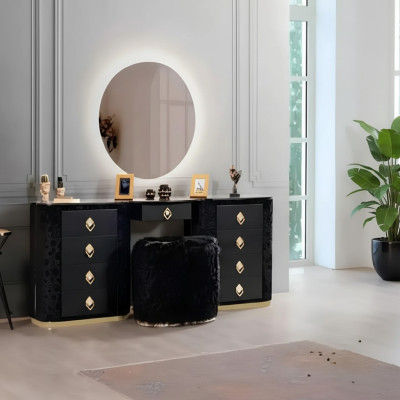 Dressing table set console mirror bedroom furniture design stool set new