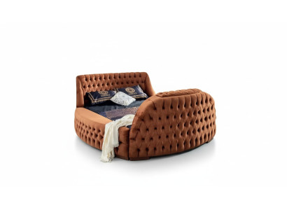 Chesterfield Bed Upholstery Design Luxury Beds Hotel Brown with TV Television