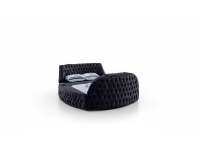 Black Chesterfield Bed Design Upholstered Furniture Hotel Luxury Beds Lift Media