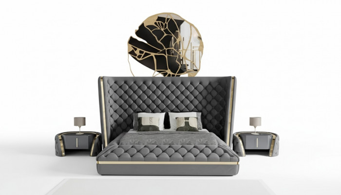 Luxury bedroom bed upholstery design luxury double hotel beds Chesterfield