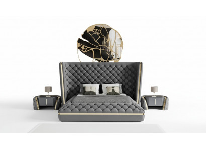 Luxury bedroom bed upholstery design luxury double hotel beds Chesterfield