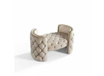 Modern stool upholstered foot furniture living room white design ottoman new