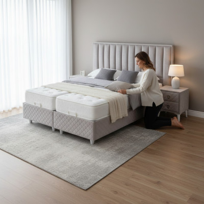 Beds double bed hotel bed frame double wood furniture bed upholstery luxury design