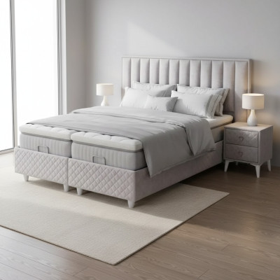 Beds double bed hotel bed frame double wood furniture bed upholstery luxury design