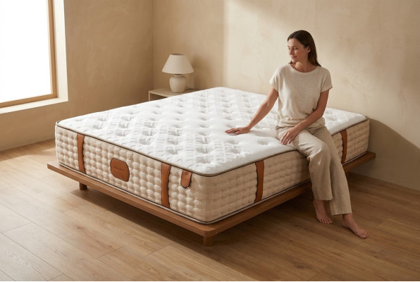 High-Quality Hotel Mattress 25cm King Size Extra Thick Mattress 200x200cm
