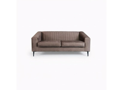 Sofa 2 Seater Brown Sofas Seat Living Room Modern Design Upholstery Fabric Elegant