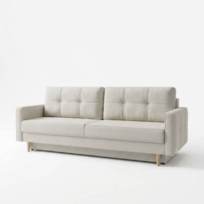 Sofa 3 Seater White Sofas Seat Living Room Modern Design Upholstery Fabric Luxury New