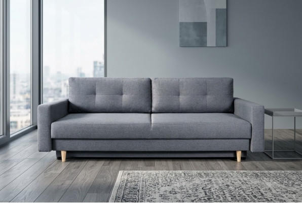 Style, firmness, and comfort are the main advantages of this comfortable and practical 3-seater sofa bed.