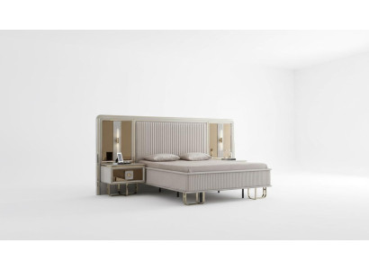 Bed White Beautiful Design Modern Double Beds Bedroom Elegant Furniture New