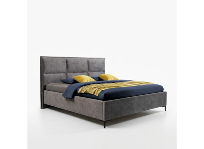 Bedroom set gray bed elegant 2x nightstands complete set beautiful 3-piece.