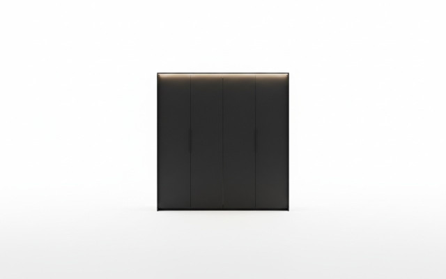 Wardrobe Black Luxury Wood Bedroom Elegant Closet Design Modern