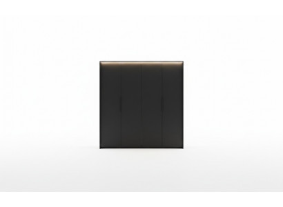 Wardrobe Black Luxury Wood Bedroom Elegant Closet Design Modern