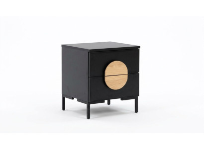 Nightstand Gray Bedroom Elegant Table Luxury Wood Furniture Side Table