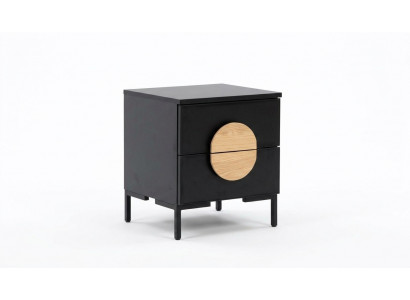 Nightstand Gray Bedroom Elegant Table Luxury Wood Furniture Side Table
