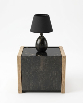 Bedside table beige bedroom elegant design luxury wood wooden bedside tables