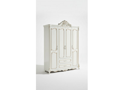 White Wardrobe Elegant Bedroom Design Classic Furniture Luxury