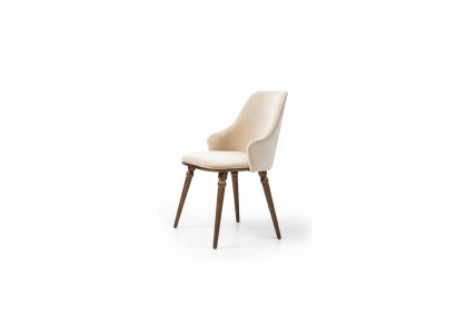 Luxury Chair Modern Chairs Armchair Upholstered Metal Wood Textile New Beige