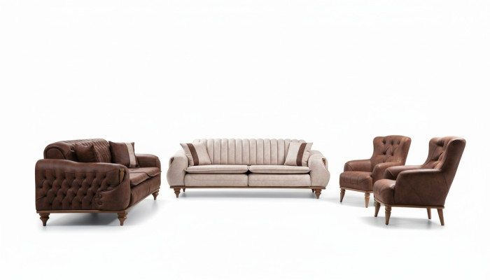 Chesterfield sofa set couch seat cushion sofa couches furniture fabric textile