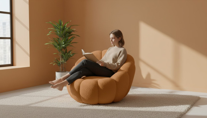 Luxury Chair Club TV Textile Furniture Lounge Relax Chair