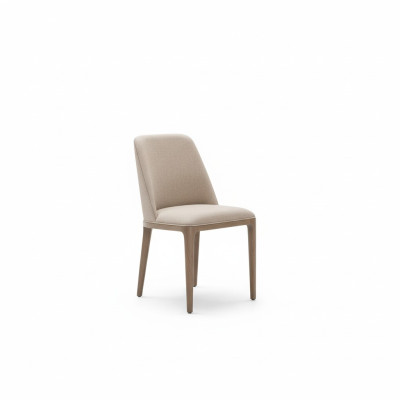 Luxury Design Upholstered Chair Chairs Seat Dining Room Wood Textile Armchair Solid Wood