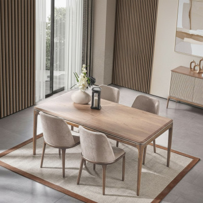 Complete Set Dining Table 4 Chairs Dining Room Set Dining Group Wood Table Tables 5 Pieces