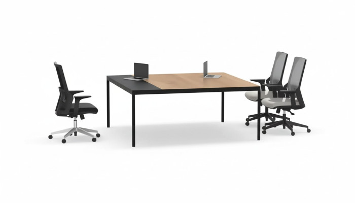 Solid wooden office desk