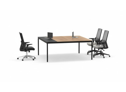 Solid wooden office desk