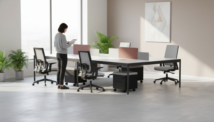 Modern large desk office furniture laptop table office workspace