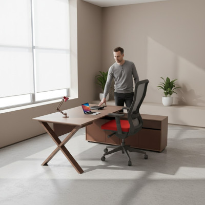 Desk office furniture executive desk wood furniture designer writing workspace