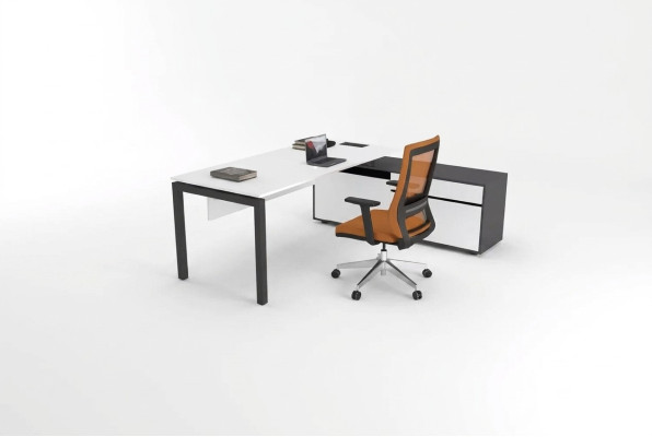 White office furniture luxury furnishings corner desks study furniture wood
