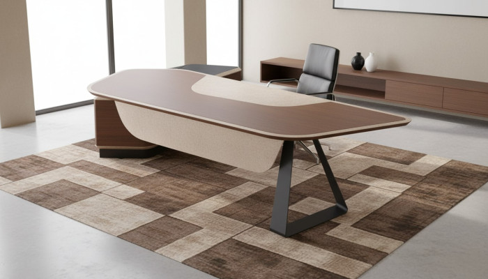 Modern corner desk office furniture executive desk executive desk brown