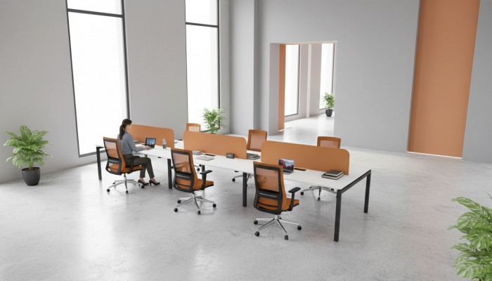 Office furniture work table for 6 people study room furniture wooden furniture