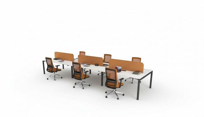 Office furniture work table for 6 people study room furniture wooden furniture
