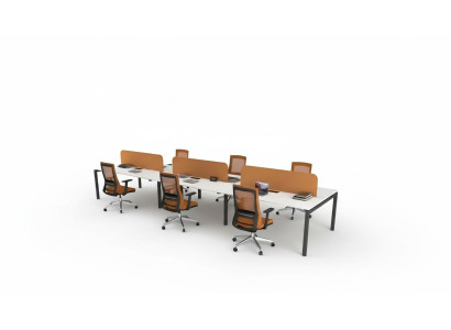 Office furniture work table for 6 people study room furniture wooden furniture