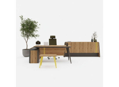 Corner desk, coffee table, sideboard, office furniture design, study