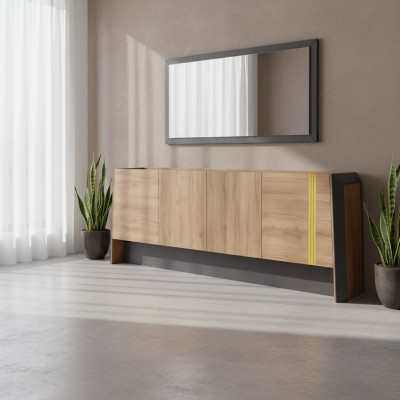 Modern wooden dresser sideboard office furniture highboard cabinets luxury furniture