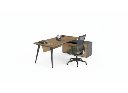 Corner desk office table large executive desks desk furniture brown