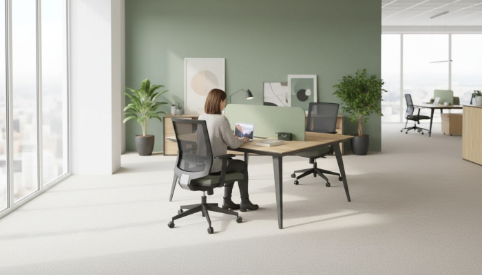 Office furniture, work tables, modern writing furniture, corner desks, wood.