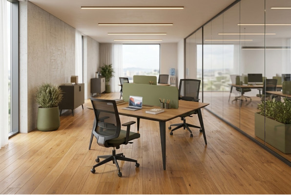 Office furniture, work tables, modern writing furniture, corner desks, wood.