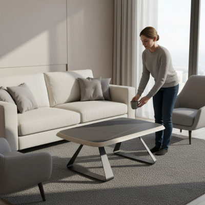 Home office coffee table modern design coffee table brown wooden furniture new