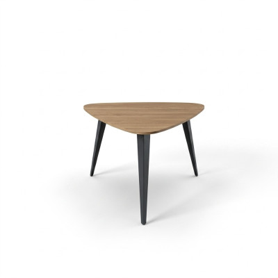 Triangular coffee table, office furniture, coffee table, wooden furniture, brown, new