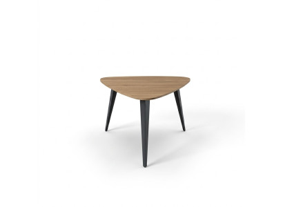 Triangular coffee table, office furniture, coffee table, wooden furniture, brown, new