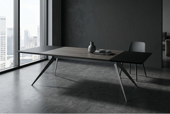 Large conference table, office furniture, meeting table, office furnishings, brown