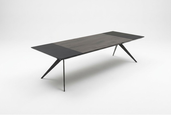 Large conference table, office furniture, meeting table, office furnishings, brown