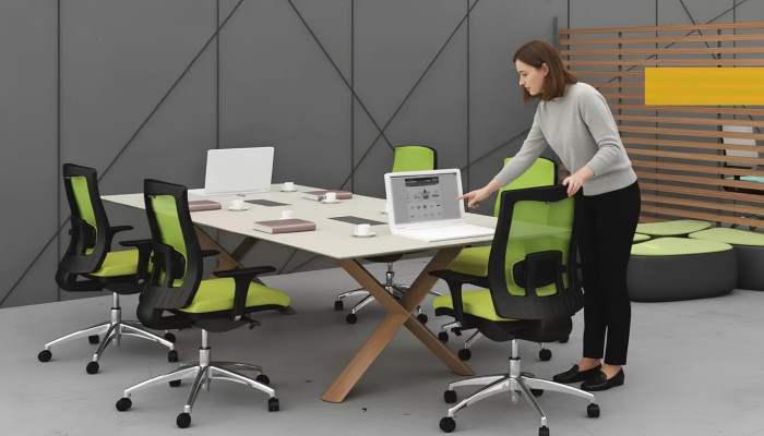 Large work desk office furniture conference tables furnishing wooden furniture modern